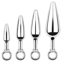 Sexbay 4-teiliges Aluminium-Legierung 100% Wasserdichtes Analplug-Set CE ROHS FCC Zertifiziert Anpassbare Farbe für Paare Anales Sexspielzeug