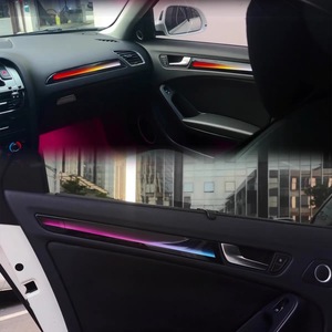 SJC voiture éclairage ambiant dynamique 2010-2017 pour <span class=keywords><strong>Audi</strong></span> <span class=keywords><strong>Q5</strong></span> intérieur 64 couleur LED Symphony Kit de montage de selle lumière atmosphérique - Product Image 2