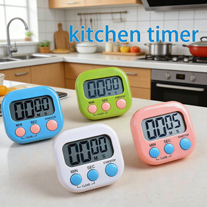 <span class=keywords><strong>Minuteur</strong></span> de cuisine numérique intelligent à piles AAA, magnétique, en plastique, 90 minutes, affichage LCD électronique, pour la cuisson, l'étude et les jeux à domicile - Product Image 1