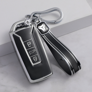 Étui de protection souple en TPU de qualité supérieure pour clé de voiture Volkswagen <span class=keywords><strong>2022</strong></span> TOUAREG, porte-clés VW, accessoires de sac, fabrication d'usine - Product Image 5