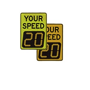 Panneau de signalisation routière LED solaire avec affichage de la vitesse par radar, 18 pouces, impression numérique recto simple, alerte visuelle, panneau en aluminium et plastique - Product Image 4
