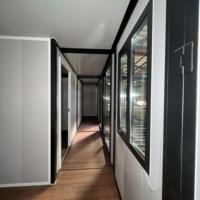 Casa Contenedor Apilable y Expandible en Forma de L y U, Unidades Múltiples, 40 pies, Prefabricada, Plegable, Modular, Conectable, Portátil