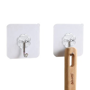 Crochets collants non marquants crochets transparents muraux de salle de bain étagère de rangement crochets collants sans clous - Product Image 2