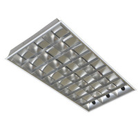 300x1200, 600x1200, 600x600, 595x595, Grille, troffe, persienne, lampe encastrée, T5, T8, LED, luminaires