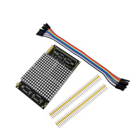 Module d'affichage matriciel à points LED 8x8 Keyestudio Mini Four 1616 Infinite 74Hc138 74Hc595 Cascade pour Arduino