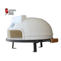 SEB KAMADO 21 Zoll WEISS Pizzaöfen Outdoor-Küche Italienischer Holz-Pizzaofen für den Außenbereich