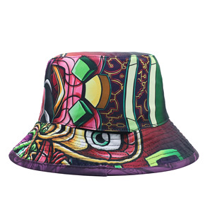 Sombrero de Pescador Personalizado con Estampado de Estilo Mágico Retro, Impermeable, Unisex, Colorido, con Parche Bordado - Product Image 6