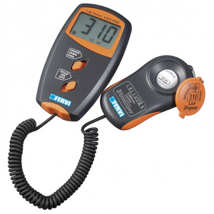 Medidor de Luz Digital Fervi LX1010BS con Pantalla de 310 Lux y Cabezal con Sensor para Medición de Iluminación - Product Image 2