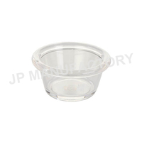 Bol en plastique incassable en polycarbonate, petit collation, noir, bol de Ramekin, tasse à sauce avec différentes couleurs