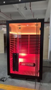 Nuevo Modelo de Sauna de Luz Roja, Sauna Infrarroja Interior <span class=keywords><strong>para</strong></span> 2 Personas <span class=keywords><strong>para</strong></span> Uso Doméstico - Product Image 3