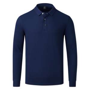 Alta calidad a granel Etiqueta de seda de hielo contraste Color manga completa para hombres Stand Collar Polo camisa manga larga T-shi - Product Image 5