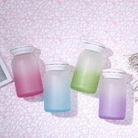 Bouteilles en verre blanc de haute qualité multicolores en gros avec bouchons à vis 200ml/300ml – Gobelets pour enfants et adultes avec logo personnalisé