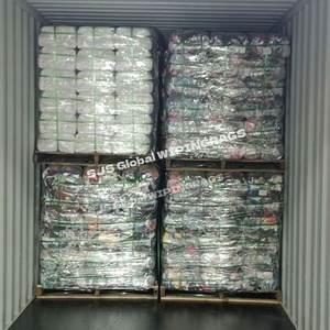 Trapos de Camiseta Reciclados de Colores Mixtos para Uso Industrial, en Piezas Cortadas, 10lbs 25lbs, Colores, 100% Algodón para Reciclaje - Product Image 1