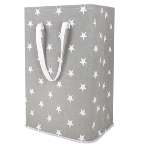 Custom Waterproof Square Cube Cotton <strong>Linen</strong> Collapsible Storage Hamper Large Laundry <strong>Basket</strong> - Product Image 2