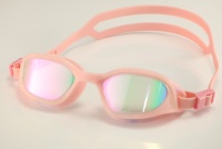 Lunettes de natation personnalisées en silicone pour enfants, verres transparents, couleurs mélangées, pour la natation aquatique