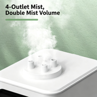 Humidificateur d'aromathérapie électrique à ultrasons, recharge automatique de l'eau, grande capacité, télécommande, fonctionnement silencieux pour jardin et aquarium