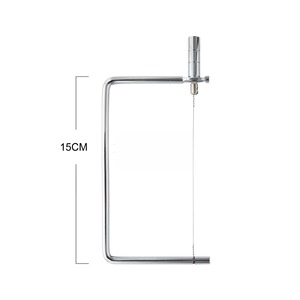 Trancheuse <span class=keywords><strong>à</strong></span> <span class=keywords><strong>fromage</strong></span> en <span class=keywords><strong>fil</strong></span> d'acier inoxydable de haute qualité pour foie gras, jambon, fromages durs ou semi-durs, et beurre – Coupe rapide - Product Image 4