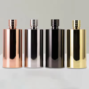 Bouteille isotherme en acier inoxydable à double paroi, design minimaliste, pour voyage, or rose, argent, noir, or - Product Image 1