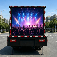 Écran LED mobile pour camion, panneau d'affichage électronique extérieur pour véhicule, HD, étanche, hauteur réglable pour les publicités de roadshow