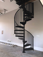 Escalier en colimaçon en acier fonte, escalier circulaire extérieur