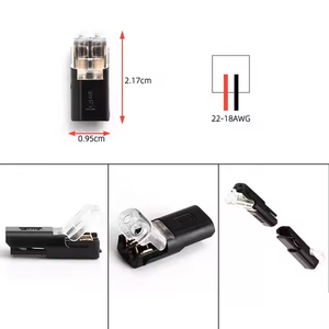 2-in-2-out הוביל מחבר מהיר 25a נחושת ניילון אוטומטי הוביל חיווט diy לפשט ללא רצועה/הלחמה הדרוש עבור 2p 3p pc - Product Image 3