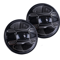 Phares de voiture Led 7 pouces Angel Eye Drl Led Moto phare 60w Daymaker Offroad rond 7 "phare pour Jeep JK TJ