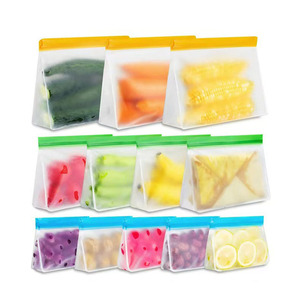 Direkt vom Hersteller Wiederverwendbare PEVA Superdichte Auslaufsichere Ziplock BPA-freie Beutel zur Lebensmittelaufbewahrung - Product Image 3