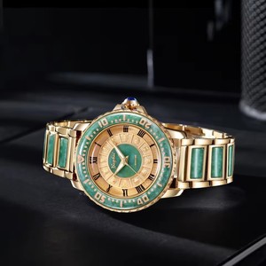 Montre automatique mécanique pour homme, design original en jadéite, chiffres romains, lumineuse, résistante à l'eau 50m, livraison directe - Product Image 3
