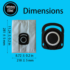 Aplicable a la <span class=keywords><strong>aspiradora</strong></span> <span class=keywords><strong>Rowenta</strong></span> Hygiene ZR200540, accesorios, <span class=keywords><strong>bolsa</strong></span> de polvo de tela no tejida ZR200520 - Product Image 2