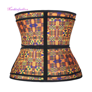 南滨运动腰带2带修腰器塑形器Kente双带乳胶紧身胸衣双带拉链腰部训练器 - Product Image 2