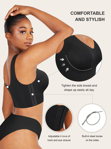 Service Personnalisé de Gros : Gainé Amincissant Sans Coutures pour Femmes, Soutien-Gorge Push-Up Masquant le Gras du Dos - Product Image 4