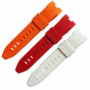 Bracelet en <span class=keywords><strong>caoutchouc</strong></span> Silicone pour montre, 16 18 20 22 24mm, Design personnalisé, libération rapide, pour bracelet, en usine - Product Image 6