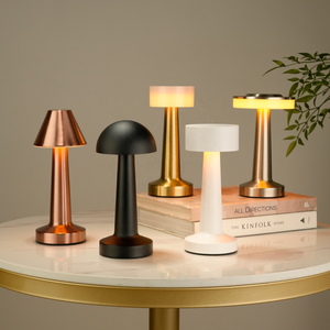 Lampade da Tavolo LED Ricaricabili USB a Forma di Manubrio, Illuminazione Decorativa di Lusso Senza Fili in Stile Nordico per Camera da Letto - Product Image 1