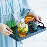 Vente en gros de tasses à café en verre borosilicate coloré de 300 ml et 400 ml, tasses à lait, à eau, à bière, à thé