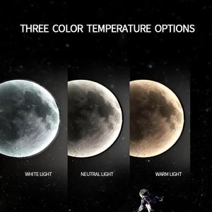 מודרני יצירתי עגול ירח מנורת קיר חדר שינה ליד המיטה סלון קישוט מקורה מואר ירח זכוכית יוקרה - Product Image 5