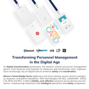 마이뉴 블루투스 위치 카드 하드웨어 <span class=keywords><strong>GPS</strong></span> LoRaWAN NFC RFID 아이비콘 웨어러블 태그 인원 배지 스마트 IoT BLE 비콘 ID 카드 - Product Image 2
