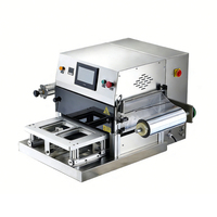Machine d'emballage commerciale pour la mise sous film de films plastiques, feuilles et plateaux en PET, avec purge au gaz (azote, dioxyde de carbone)