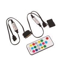 Pengontrol RGB SATA Molex 5V 3Pin 12V 4Pin untuk Kipas Pendingin Casing Komputer Lampu LED Radiator untuk Strip Lampu LED RGB WS2812B