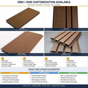 Panneau de clôture cannelé WPC de haute qualité, panneau de clôture Great Wall, imperméable, pour jardin extérieur, intimité, décoratif, revêtement composite - Product Image 3