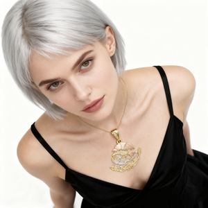 Grosir 14k tembaga berlapis emas uniseks klasik penjualan laris ikan elang liontin baru kekuatan VitalityMexico jimat colgane Aguila - Product Image 4