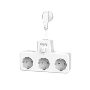 Regleta de Enchufes Winning Star de 3 Tomas 230V con Carcasa de PC y Función de Seguridad ST-118W - Product Image 5