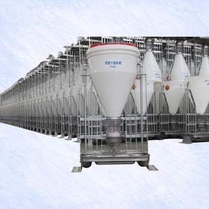 Nouvel Équipement Agricole Authentique Marque Hengyin, Mangeoire Automatique Humide/Sèche en Plastique+Acier Blanc pour Porcs, 50KG, Garantie 1 An - Product Image 2