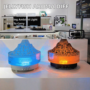 Top Selling <b>Electric</b> Unique Household Cannon <b>Diffuser</b> Jellyfish Humidifier Portable Desktop Essential <b>Oil</b> Car Plastic LED Light - Product Image 2