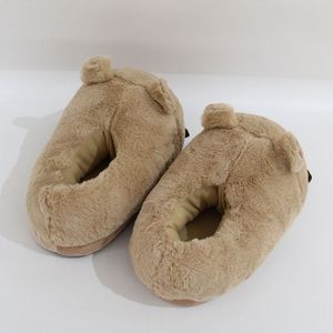 Chaussons d'intérieur en velours douillet pour femme, <span class=keywords><strong>homme</strong></span> et adulte, motif capybara, antidérapants - Product Image 3