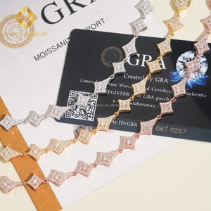 Novedades en Plata de Ley S925, Elegante Collar de Cadena con Cruz de Diamantes de Imitación VVS1 para Mujer, Regalo para Mujer - Product Image 5