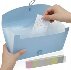 แฟ้มเก็บใบเสร็จแบบพกพา 13 ช่อง ใส่คูปอง ใบเสร็จ ใบ<span class=keywords><strong>เช็ค</strong></span> เอกสารเดินทาง ขนาดเล็ก แบบพับได้ - Product Image 2