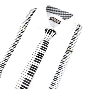 Conjunto de ropa con <span class=keywords><strong>tirantes</strong></span> <span class=keywords><strong>y</strong></span> estampado de música para hombres <span class=keywords><strong>y</strong></span> mujeres, set de ropa con diseño de guitarra de Piano, Calavera, gatos, arcoíris, ideal para fiesta, regalo, Top - Product Image 1