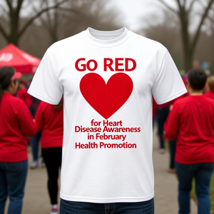 T-shirt Cœur Rouge pour la Sensibilisation aux Maladies Cardiovasculaires en Février - Promotion Santé - Product Image 3
