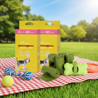 Sacs à déjections canines biodégradables écologiques en plastique de luxe imprimés sur mesure - Certifiés EN13432 et BPI, étanches