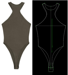 Body sculptant amincissant pour femme avec logo personnalisé, effet ventre plat, coupe intégrale, décolleté ajouré - Product Image 4